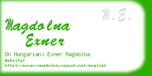 magdolna exner business card